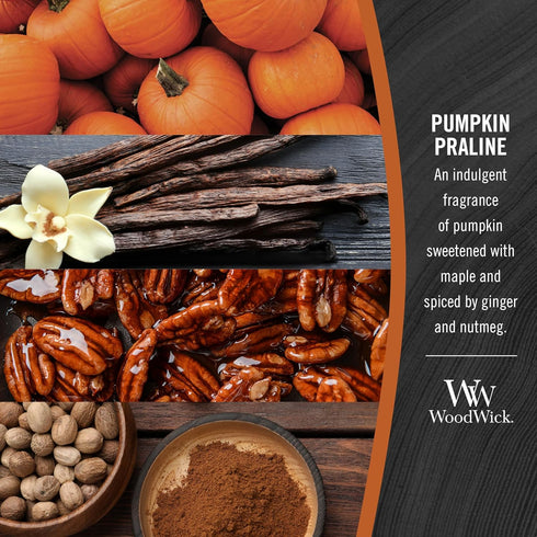 WOODWICK  - Large Crackling Candle - Pumpkin Praline